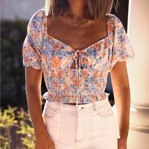 Women’s floral blouse
